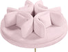 Meridian Furniture - Circlet Pink Velvet Upholstered Roundabout Sofa - 627Pink - GreatFurnitureDeal