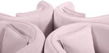 Meridian Furniture - Circlet Pink Velvet Upholstered Roundabout Sofa - 627Pink - GreatFurnitureDeal