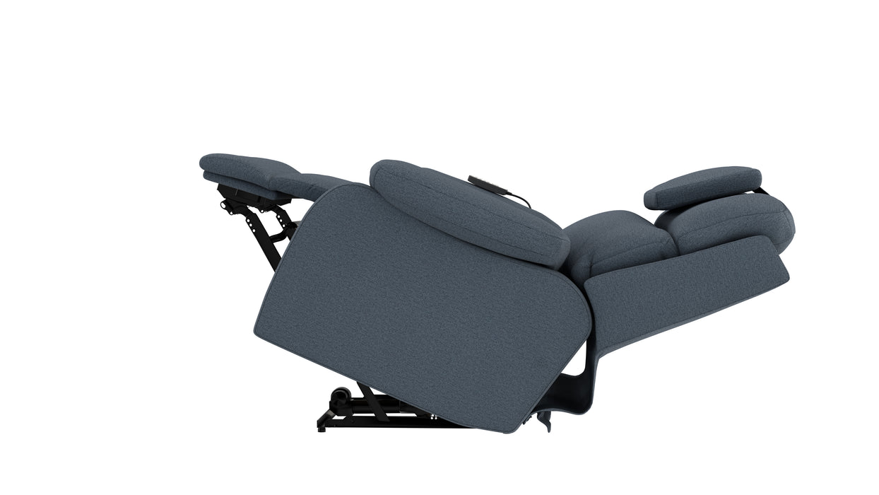 Catnapper - Dreamtime XL Power Headrest Power Lay Flat Recliner w/CR3 Heat/Massage/Zero Gravity in Steel - 629207-STEEL - GreatFurnitureDeal