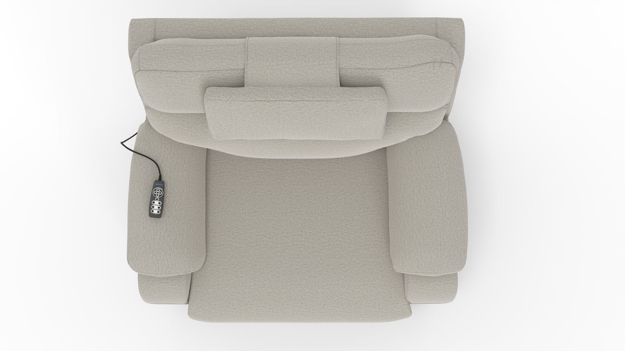 Catnapper - Dreamtime XL Power Headrest Power Lay Flat Recliner w/CR3 Heat/Massage/Zero Gravity in Beach - 629207-BEACH - GreatFurnitureDeal