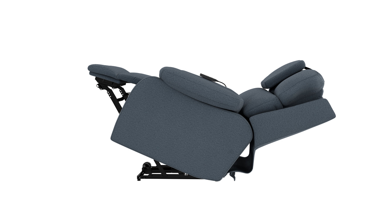 Catnapper - Dreamtime XL Power Headrest Power Lay Flat Recliner w/CR3 Heat/Massage/Zero Gravity in Steel - 629207-STEEL - GreatFurnitureDeal