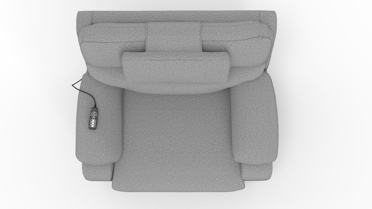 Catnapper - Dreamtime XL Power Headrest Power Lay Flat Recliner w/CR3 Heat/Massage/Zero Gravity in Haze - 629207-HAZE - GreatFurnitureDeal