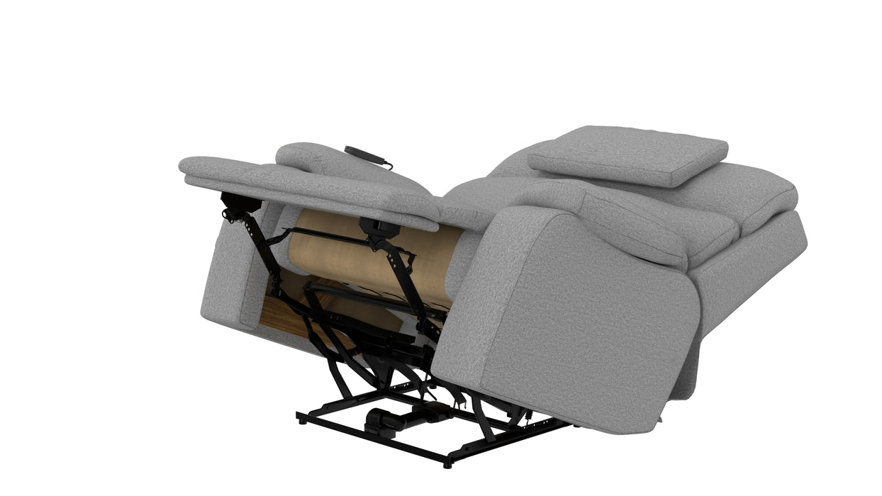 Catnapper - Dreamtime XL Power Headrest Power Lay Flat Recliner w/CR3 Heat/Massage/Zero Gravity in Haze - 629207-HAZE - GreatFurnitureDeal