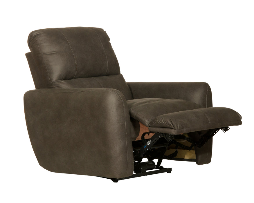 Catnapper - Dorian Power Wall Hugger Recliner in Pebble/Eclipse - 63070-4-PEBBLE - GreatFurnitureDeal