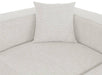 Meridian Furniture - Cube 144" Cream Fabric Upholstered 8pc. Sectional - 630Cream-Sec8A - GreatFurnitureDeal