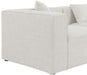 Meridian Furniture - Cube 144" Cream Fabric Upholstered 8pc. Sectional - 630Cream-Sec8A - GreatFurnitureDeal