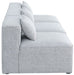 Meridian Furniture - Cube 108" Grey Fabric Upholstered 3pc. Armless Sofa - 630Grey-S108A - GreatFurnitureDeal