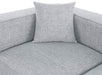Meridian Furniture - Cube 72" Grey Fabric Upholstered 2pc. Sofa - 630Grey-S72B - GreatFurnitureDeal
