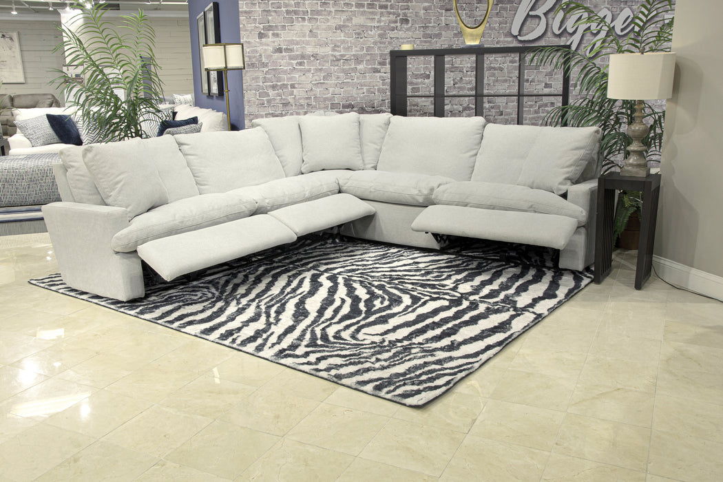 Catnapper - Stratus 4 Piece Power Modular Sectional in Cement - 63106-3108-63107-28-CEMENT