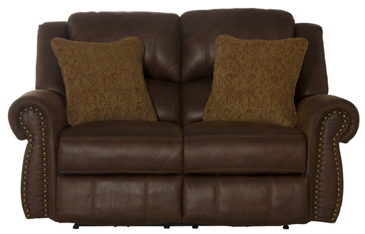 Catnapper - Pickett Power Headrest Power Reclining Loveseat in Walnut - 63132-WALNUT - GreatFurnitureDeal