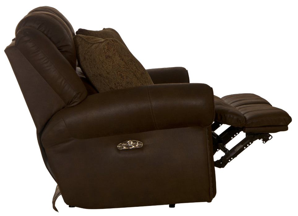 Catnapper - Pickett Power Headrest Power Reclining Loveseat in Walnut - 63132-WALNUT - GreatFurnitureDeal