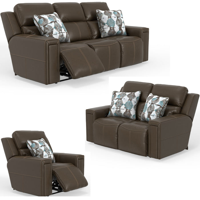Catnapper - Arezzo 3 Piece Power Reclining Living Room Set in Chocolate - 63151-63152-631507-CHOCOLATE - GreatFurnitureDeal