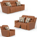 Catnapper - Arezzo 3 Piece Power Reclining Living Room Set in Whiskey - 63151-63152-631507-WHISKEY - GreatFurnitureDeal