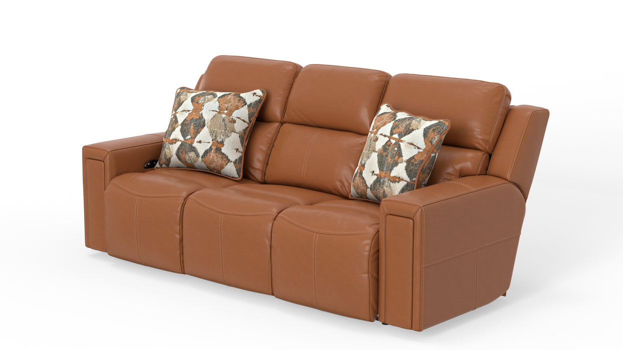 Catnapper - Arezzo 2 Piece Power Reclining Sofa Set in Whiskey - 63151-63152-WHISKEY - GreatFurnitureDeal