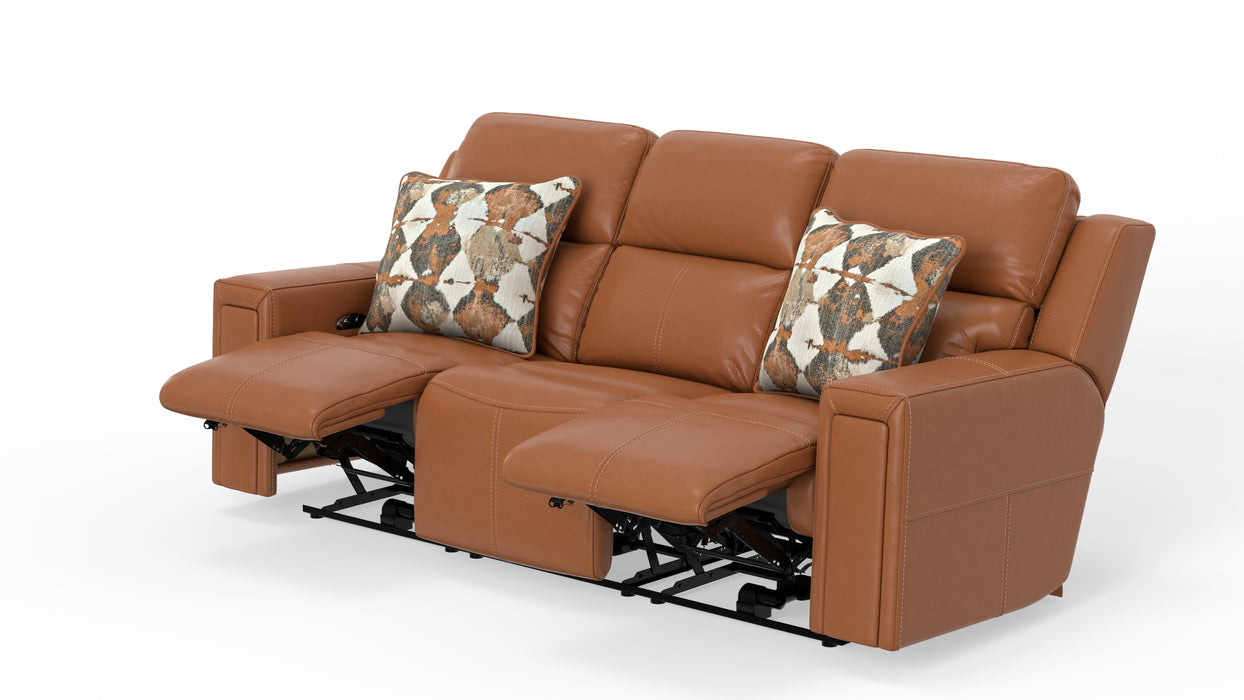 Catnapper - Arezzo 2 Piece Power Reclining Sofa Set in Whiskey - 63151-63152-WHISKEY - GreatFurnitureDeal
