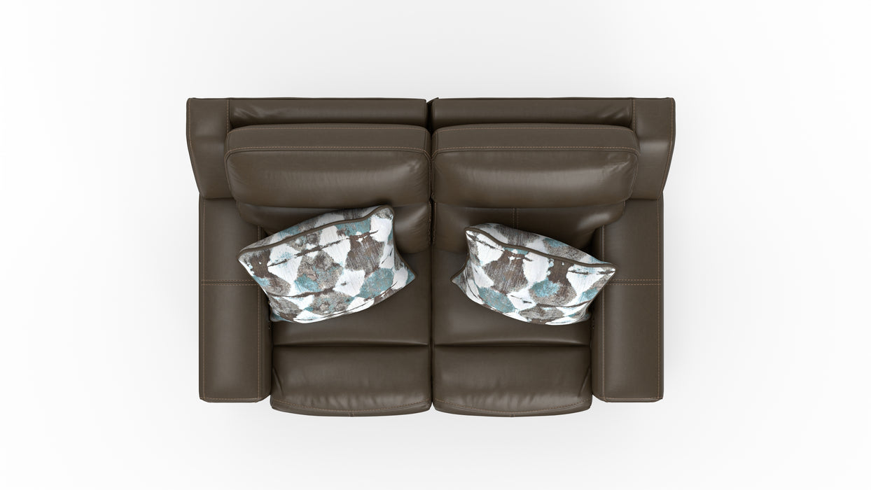 Catnapper - Arezzo Power Headrest Power Reclining Loveseat w/Zero Gravity in Chocolate - 63152-CHOCOLATE - GreatFurnitureDeal
