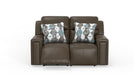 Catnapper - Arezzo Power Headrest Power Reclining Loveseat w/Zero Gravity in Chocolate - 63152-CHOCOLATE - GreatFurnitureDeal