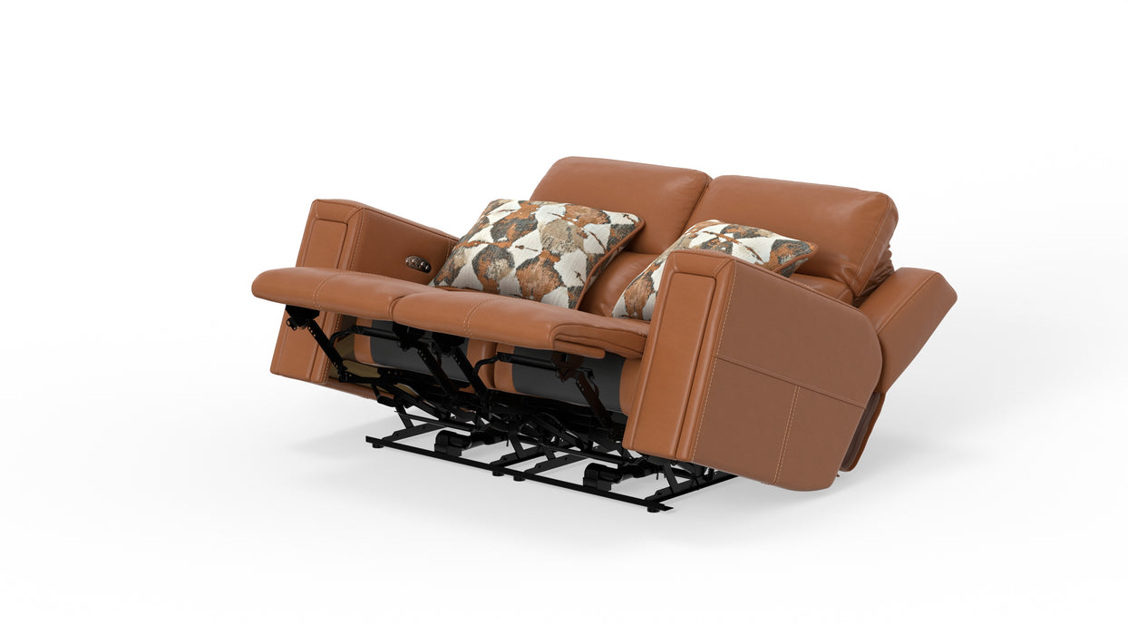 Catnapper - Arezzo Power Headrest Power Reclining Loveseat w/Zero Gravity in Whiskey - 63152-WHISKEY - GreatFurnitureDeal