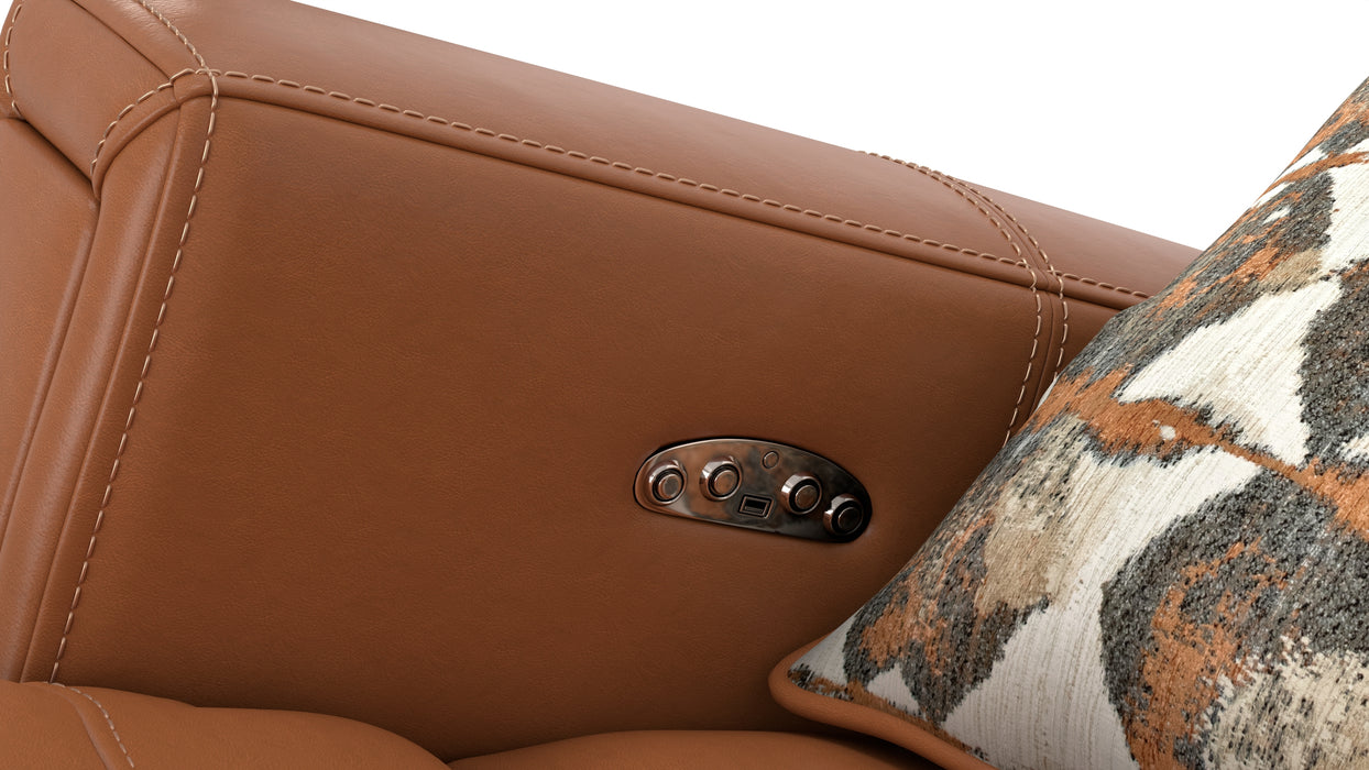 Catnapper - Arezzo Power Headrest Power Reclining Loveseat w/Zero Gravity in Whiskey - 63152-WHISKEY - GreatFurnitureDeal