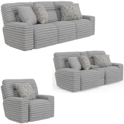 Catnapper - Lynx 3 Piece Power Reclining Living Room Set in Moonstruck - 63251-59-07-MOON - GreatFurnitureDeal