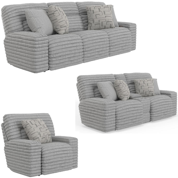Catnapper - Lynx 3 Piece Power Reclining Living Room Set in Moonstruck - 63251-59-07-MOON - GreatFurnitureDeal