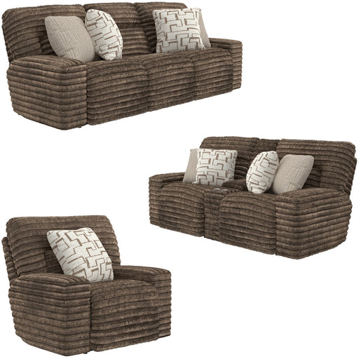Catnapper - Lynx 3 Piece Power Reclining Living Room Set in Mocha - 63251-59-07-MOCHA - GreatFurnitureDeal