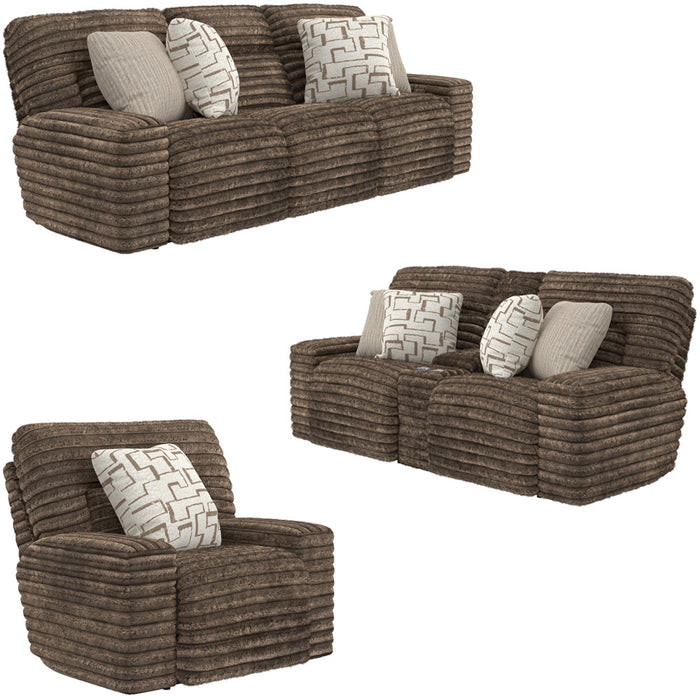 Catnapper - Lynx 3 Piece Power Reclining Living Room Set in Mocha - 63251-59-07-MOCHA - GreatFurnitureDeal