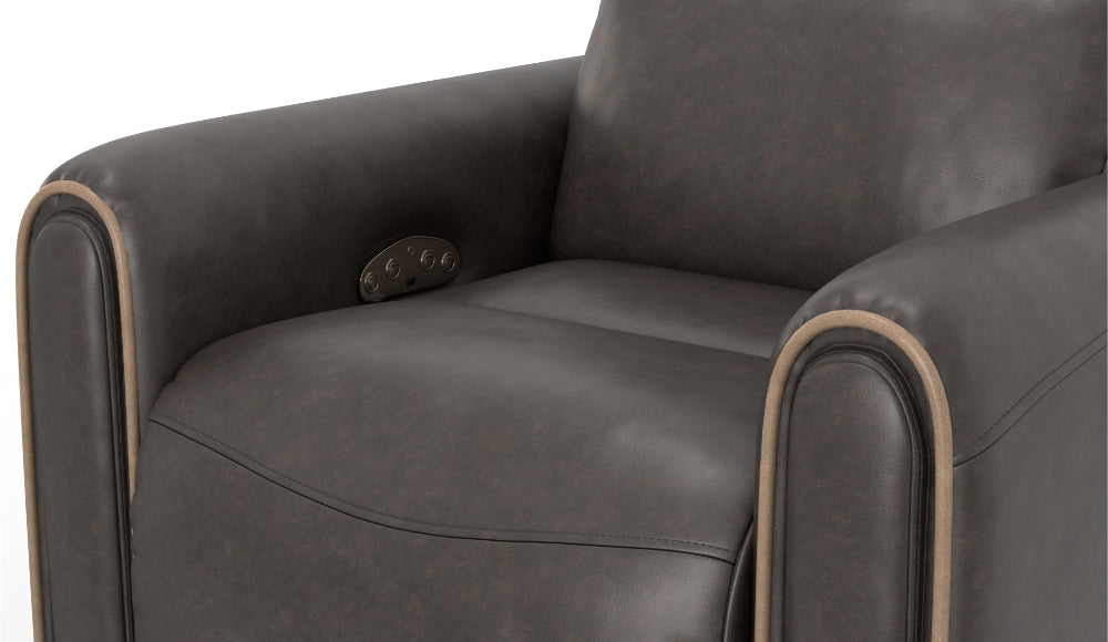 Catnapper - Nico Power Headrest Wall Hugger Recliner in Walnut - 63500-4-WALNUT - GreatFurnitureDeal