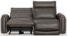 Catnapper - Nico Power Headrest Reclining Loveseat in Walnut - 63502-WALNUT - GreatFurnitureDeal
