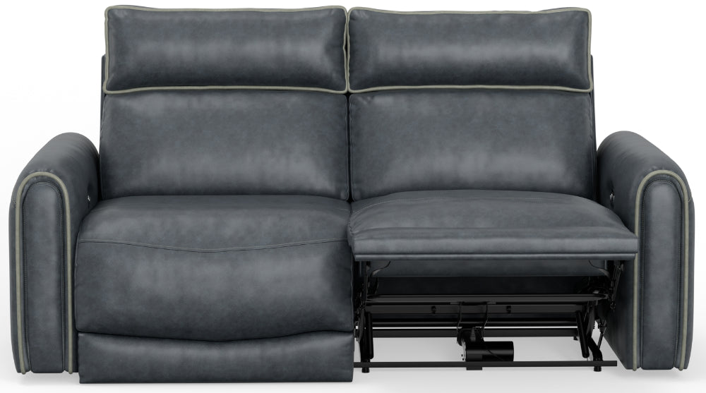 Catnapper - Nico 4 Piece Power Reclining Living Room Set in Twilight/Silver - 63501-02-00-12-SILVER