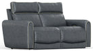 Catnapper - Nico Power Headrest Reclining Loveseat in Twilight/Silver - 63502-SILVER - GreatFurnitureDeal