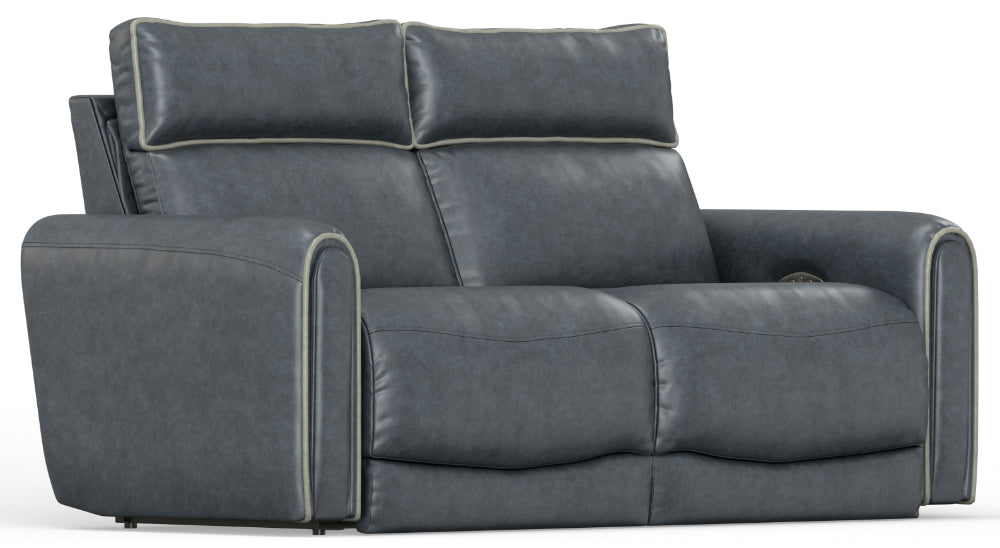 Catnapper - Nico 2 Piece Power Reclining Sofa Set in Twilight/Silver - 63501-02-SILVER