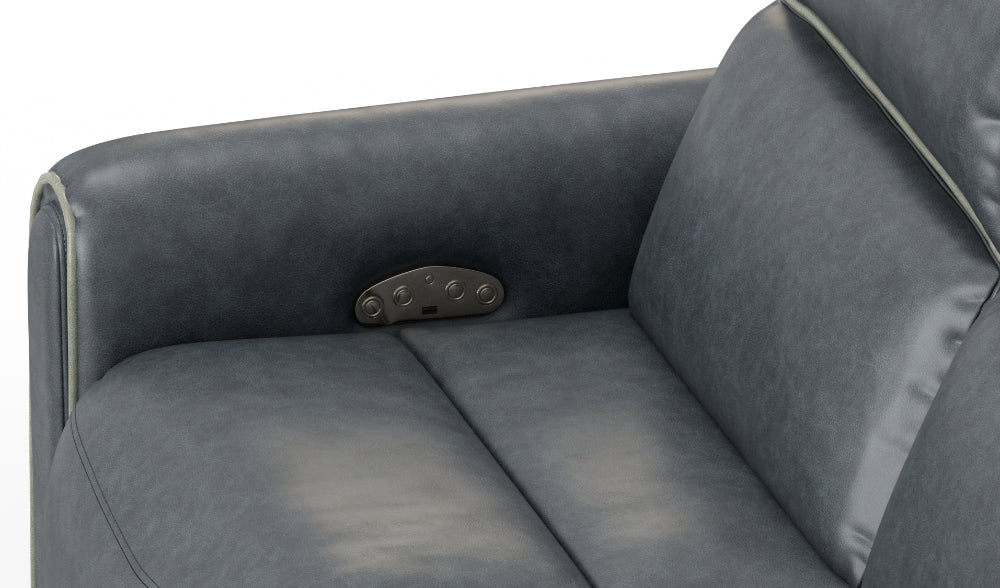 Catnapper - Nico Power Headrest Reclining Loveseat in Twilight/Silver - 63502-SILVER - GreatFurnitureDeal