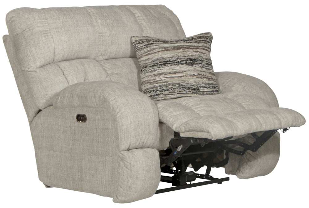 Catnapper - Ashland Power Lay Flat Recliner in Buff/Zebra - 63590-7-ZEBRA - GreatFurnitureDeal
