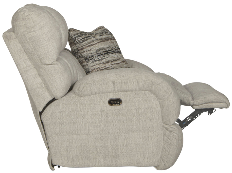 Catnapper - Ashland Power Lay Flat Recliner in Buff/Zebra - 63590-7-ZEBRA - GreatFurnitureDeal