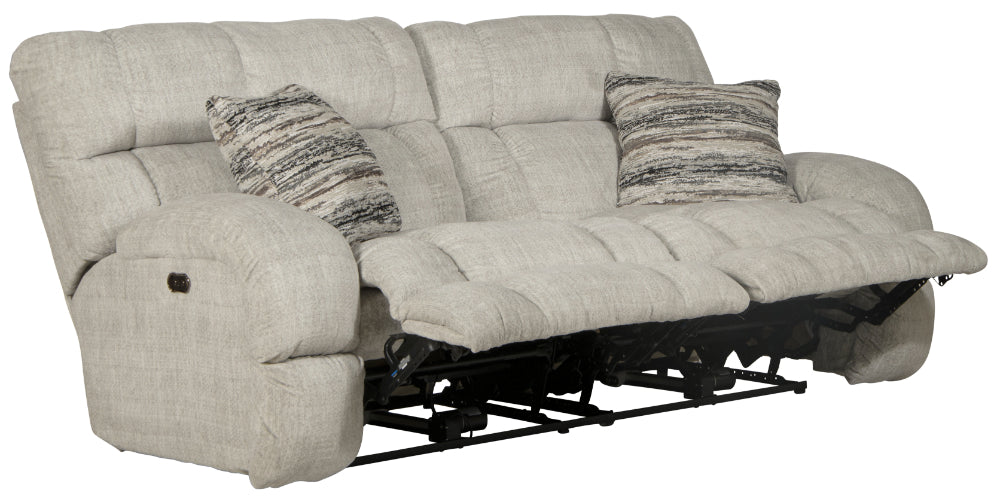 Catnapper - Ashland Lay Flat Reclining Sofa in Buff/Zebra - 3591-ZEBRA