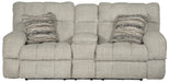 Catnapper - Ashland Lay Flat Reclining Console Loveseat in Buff/Zebra - 3599-ZEBRA - GreatFurnitureDeal