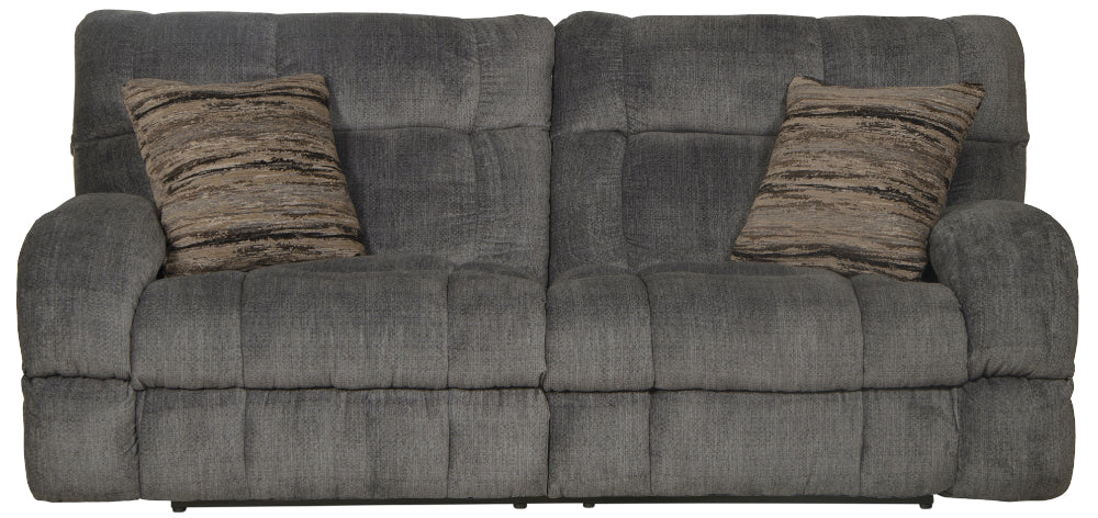 Catnapper - Ashland Power Lay Flat Reclining Sofa in Granite/Night - 63591-NIGHT - GreatFurnitureDeal