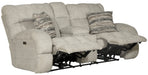 Catnapper - Ashland Lay Flat Reclining Console Loveseat in Buff/Zebra - 3599-ZEBRA - GreatFurnitureDeal