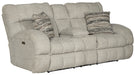 Catnapper - Ashland Power Lay Flat Reclining Console Loveseat in Buff/Zebra - 63599-ZEBRA - GreatFurnitureDeal