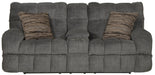 Catnapper - Ashland Lay Flat Reclining Console Loveseat in Granite/Night - 3599-NIGHT - GreatFurnitureDeal