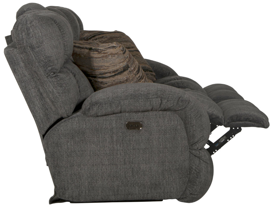 Catnapper - Ashland 2 Piece Power Reclining Sofa Set in Granite/Night - 63591-99-NIGHT