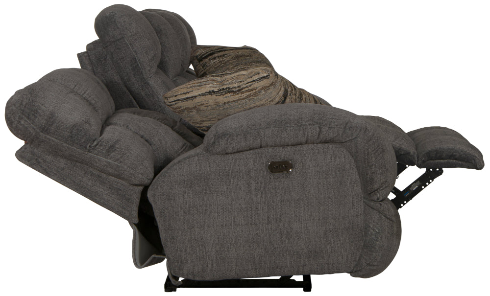 Catnapper - Ashland 3 Piece Power Reclining Living Room Set in Granite/Night - 63591-99-90-NIGHT