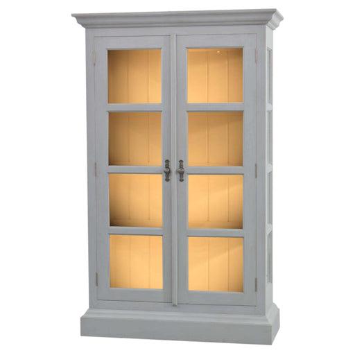 Bramble - Ashton 2 Door Display Cabinet w/ 4 LED - BR-63681 - GreatFurnitureDeal