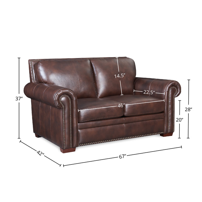 GFD Leather - Toulouse Loveseat - 6369-20 - GreatFurnitureDeal