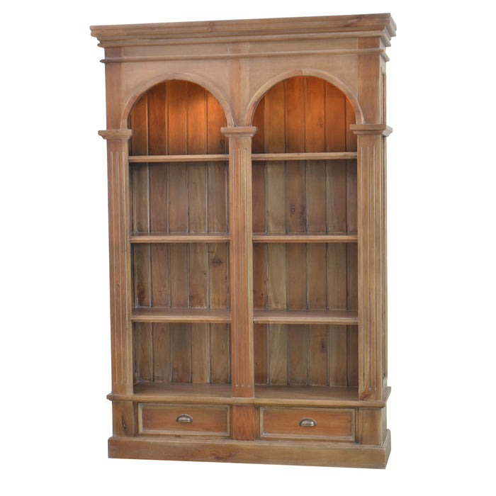 Bramble - Roosevelt Double Arch Bookcase w/ 8 LED - BR-63760 - GreatFurnitureDeal