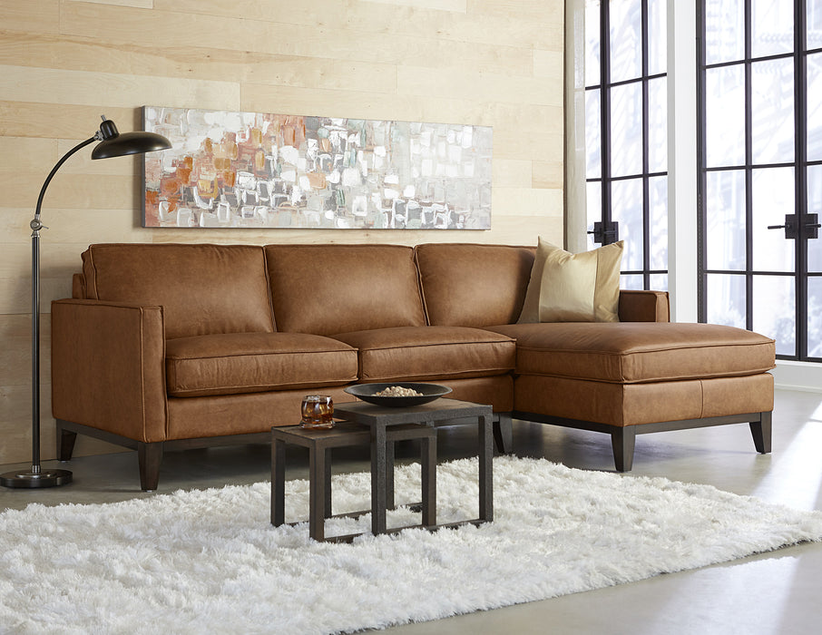 GFD Leather - Chelsea Honey RAF Sectional Sofa - 6379-32, 53 - GreatFurnitureDeal