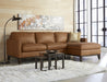 GFD Leather - Chelsea Honey RAF Sectional Sofa - 6379-32, 53 - GreatFurnitureDeal