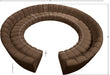 Meridian Furniture - Infinity 183" Brown Velvet Upholstered 12pc. Sectional - 638Brown-12PC - GreatFurnitureDeal