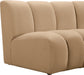 Meridian Furniture - Infinity 183" Camel Velvet Upholstered 10pc. Sectional - 638Camel-10PC - GreatFurnitureDeal